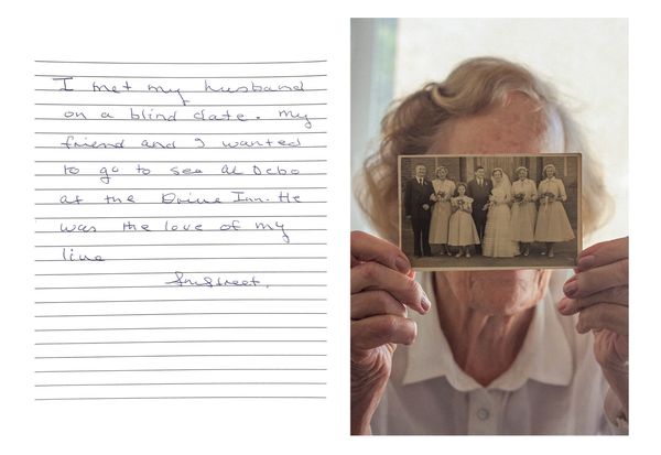 © Manesha Caldi Smit - " I just realized that I am the only one still alive in the photograph" - Doreen,88.