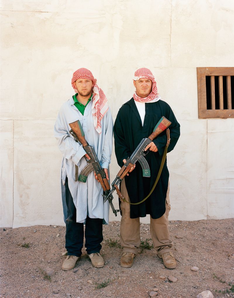 © Claire Beckett - SPCs John Griffin and Bobby Kirby playing the roles of members of the Madhi Army