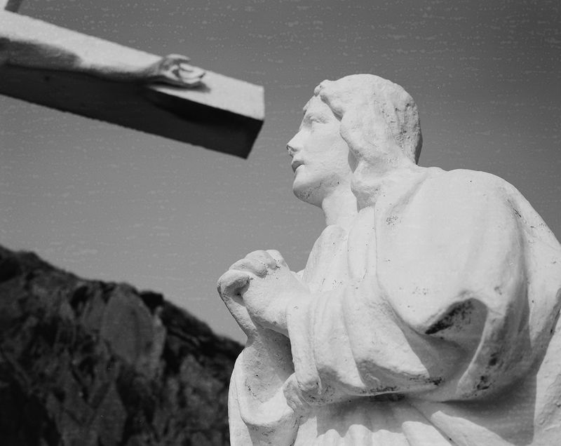 © Marysa Dowling - Crucifixion scene at the rockface, Conor Pass, County Kerry.