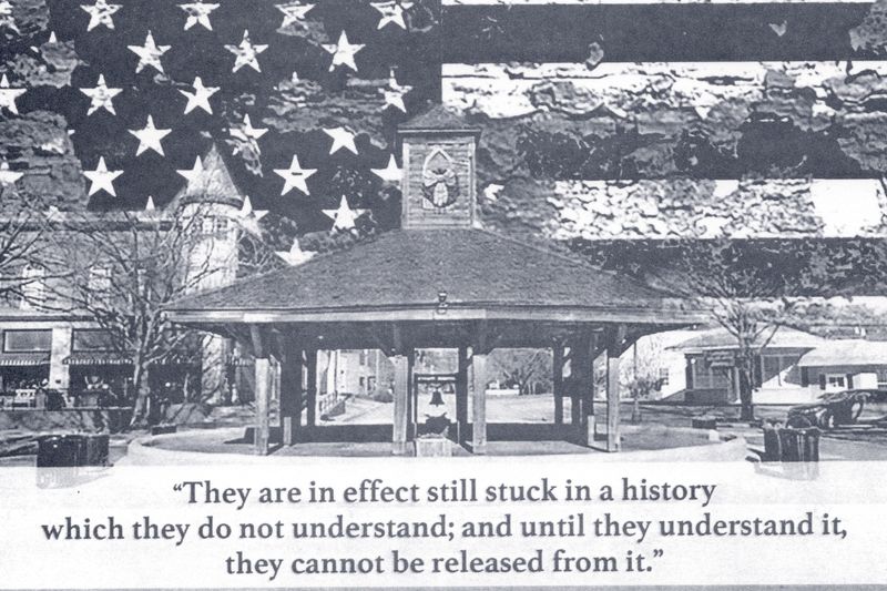 © Becci Davis - Original postcard designed for Louisville, Georgia. The quote is taken from James Baldwin's The Fire Next Time.