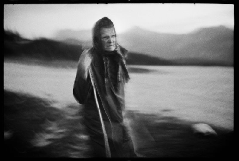 © Jost Franko - Shepherd stands at the pastures after goading the cows.