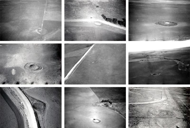 © Martín Estol - 1960 aerial photographs of old frontier outposts near Trenque Lauquen, Buenos Aires Province