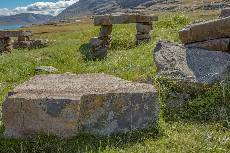 © Victoria Crayhon - Untitled Greenland IV (10th Century Norse Colony Ruins), archival pigment print 30 x 40 inches