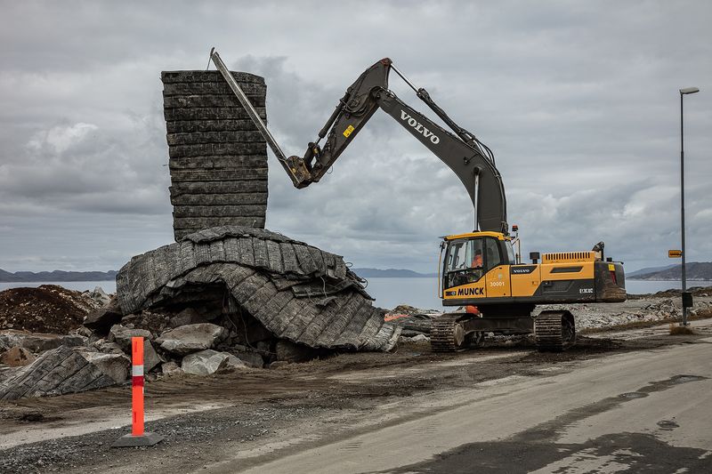 © Victoria Crayhon - Untitled Greenland X (Airport Construction, Nuuk) archival pigment print 30 x 40 inches