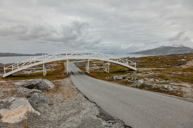 © Victoria Crayhon - Untitled Greenland III (Footbridge), archival pigment print 30 x 40 inches