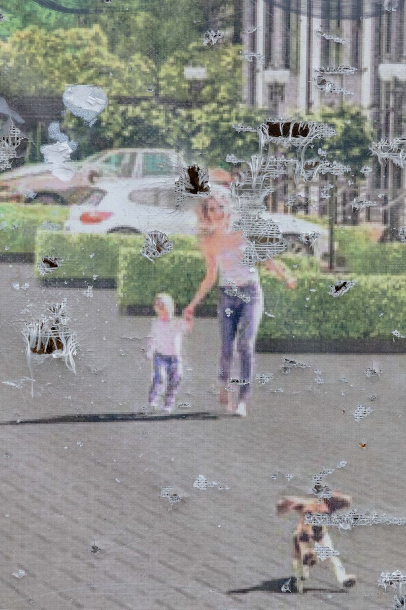 © Nazar Furyk - 16.  An advertising banner. Irpin. June, 2023.