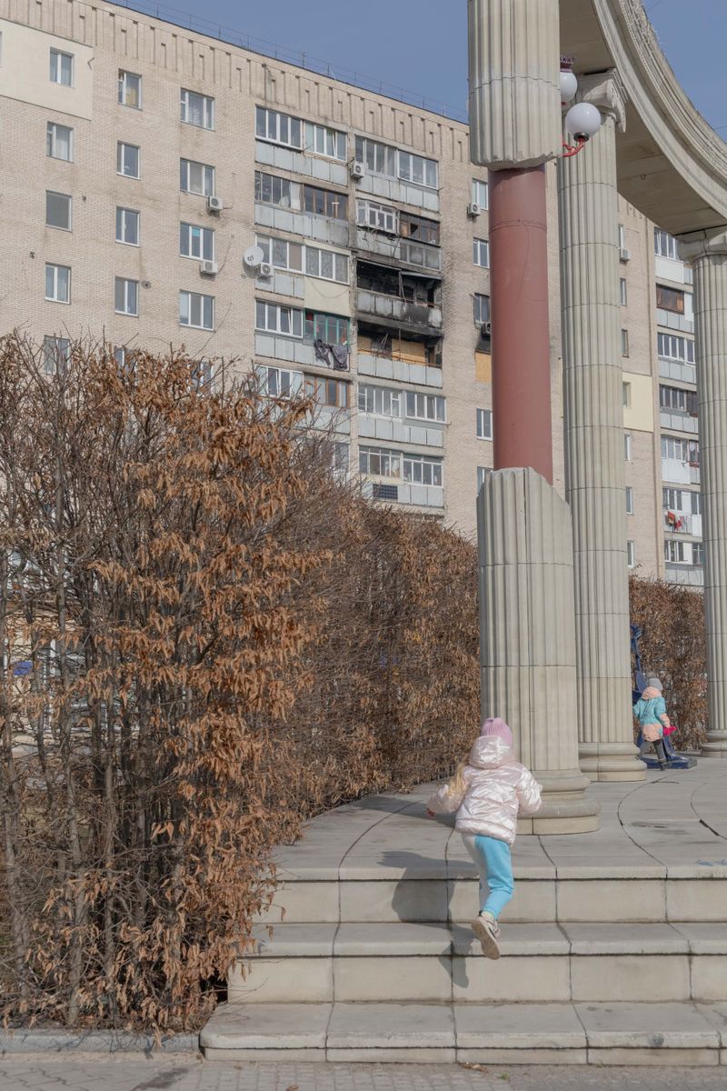 © Nazar Furyk - 12. One of the central Irpin streets. February, 2023.