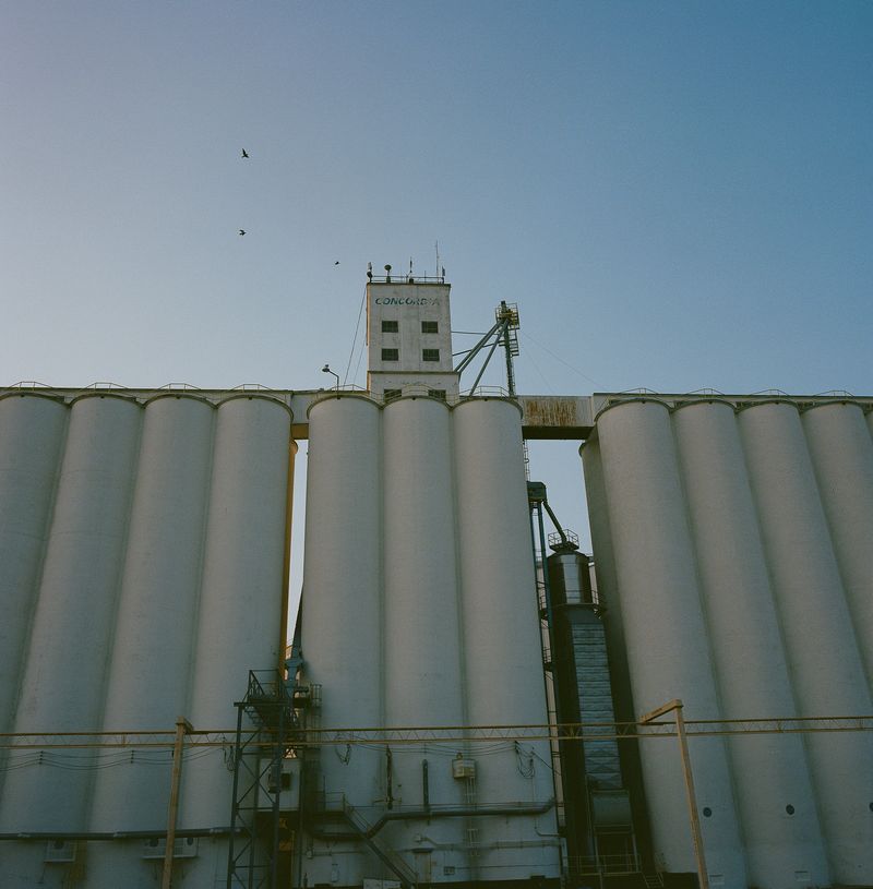© Ash Oakley - The Cloud County Co-Op grain elevators, still active today.