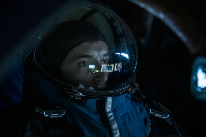 © Mackenzie Calle - Brian Murphy during flight simulations after donning an astronaut suit for the first time.