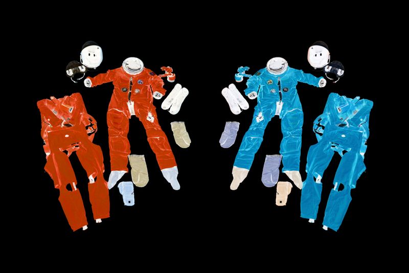 © Mackenzie Calle - Manipulated NASA image of advanced crew escape suits, used since 1994 on Space Shuttle Missions.