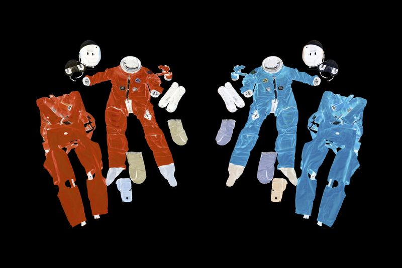 © Mackenzie Calle - Manipulated NASA image of advanced crew escape suits, used since 1994 on Space Shuttle Missions.