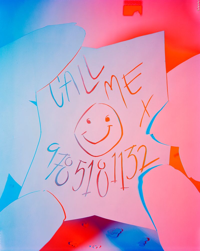 © Rory Hamovit - Call me, 2024. Chromogenic print