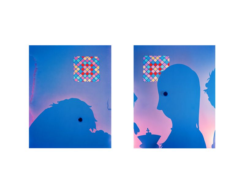 © Rory Hamovit - Stained glass 1+2, 2024. Chromogenic print