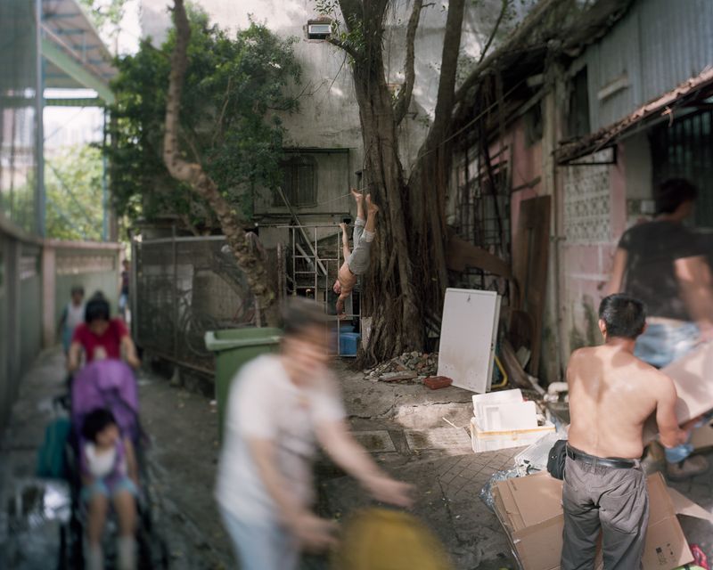 © Adam Lampton - Acrobat Aaron Randles, Macao (Img#: 7) (Size: 28x30") Archival Inkjet Print (2015/18)