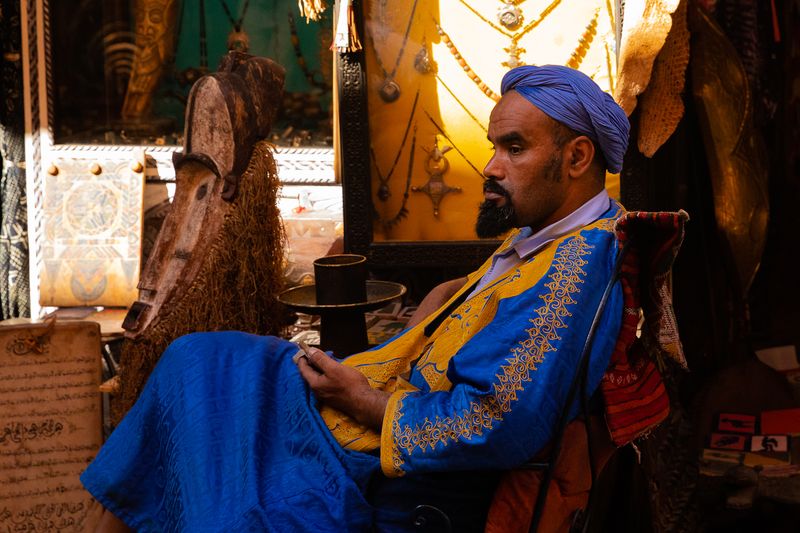 © Amadeu Martinez Silvoso - Marrakesh Medina seller