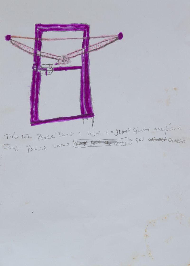 © Ulla Deventer - Drawing by Stainless, Accra 2018