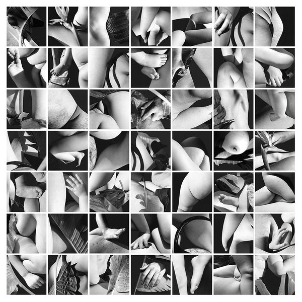© Vanessa Woods - Each One of Us was Fastened to the Other, 2020,49 Panel Unique Collage from Original Photographs, 44 x 44 Inches