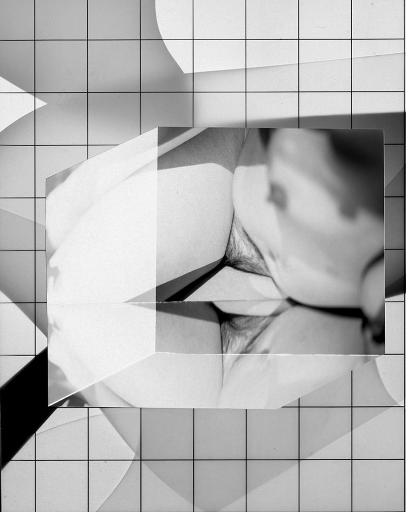 © Vanessa Woods - Boxed 5, Unique Collage on Photogram, 10 x 8 Inches. 2023