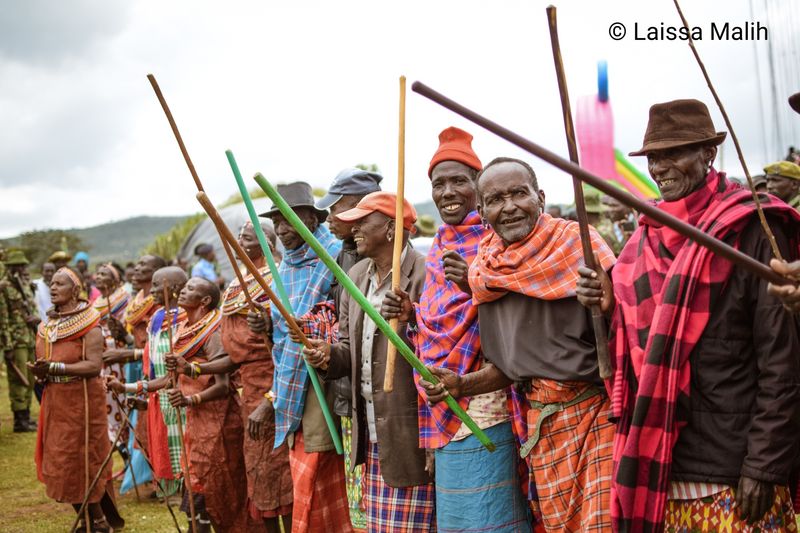 © Laissa Malih - Samburu elders ready to start a blessing ceremony.