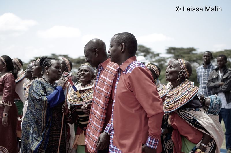© Laissa Malih - Deputy President of Kenya Wilkiam Ruto joining Samburu Women in singing and dancing.