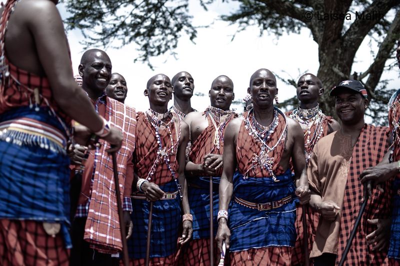 © Laissa Malih - Kajiado Maasai elders singing.