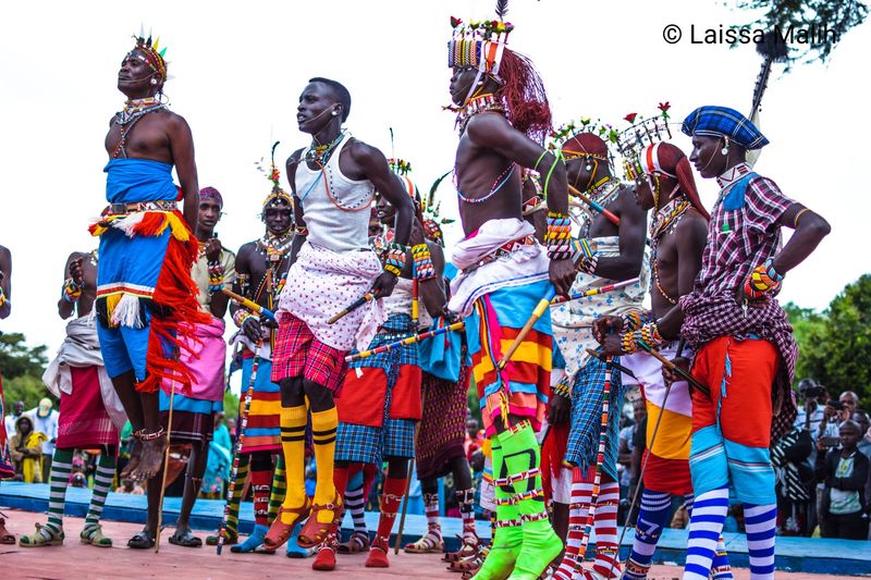 © Laissa Malih - Samburu morans dancing and jumping to the lyrical of Samburu music.