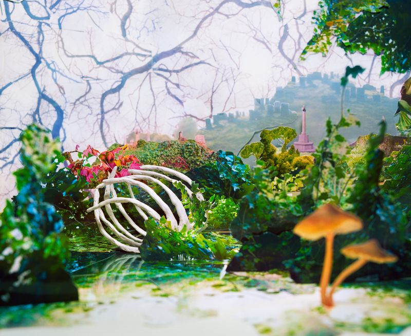 © Laura Konttinen - "Hidden in Nostalgia", 2019 Cemetery triptych 2/3