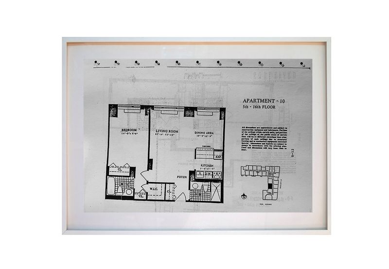 © Marilia Vieira - 'Apt 1010 Blue Print'   (2016/2023)                             Silver Gelatin Print                      7.5" x 11"