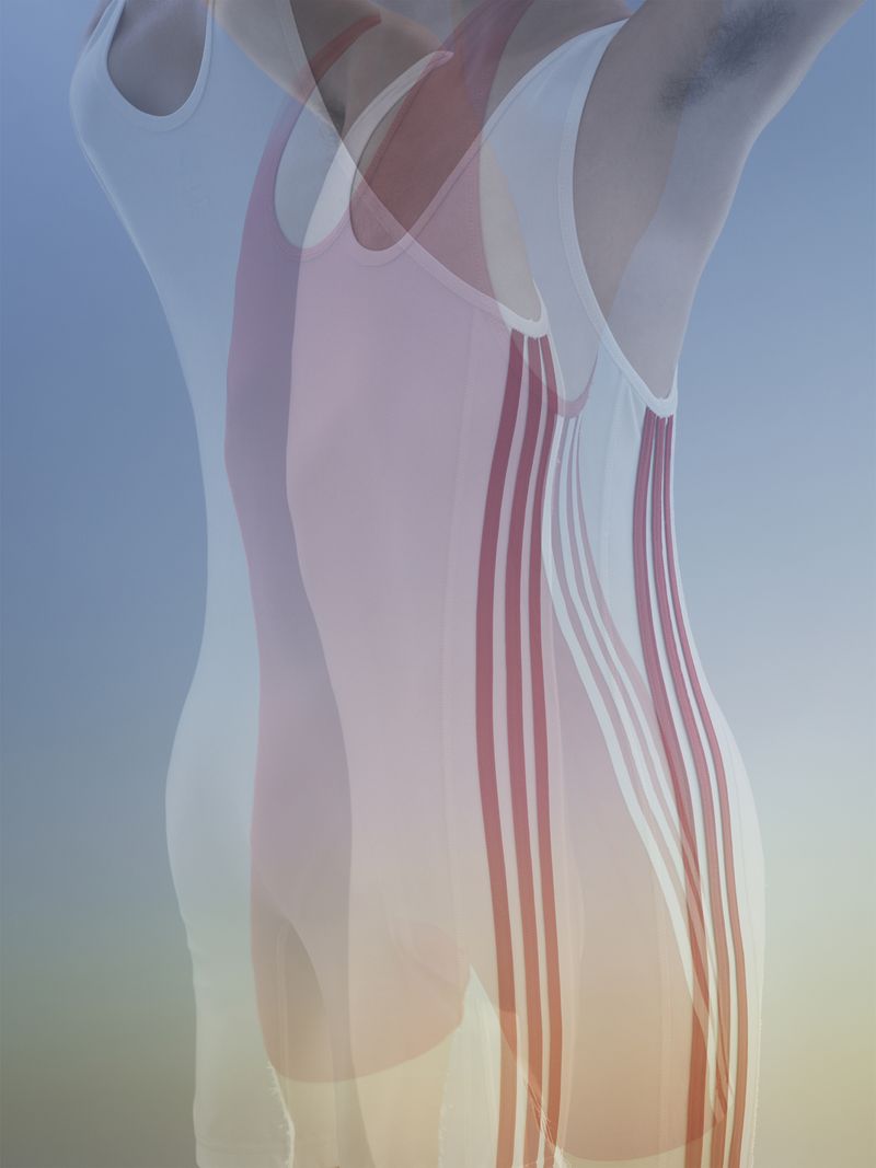 © Joseph Desler Costa - Wrestler White Singlets Red, Joseph Desler Costa