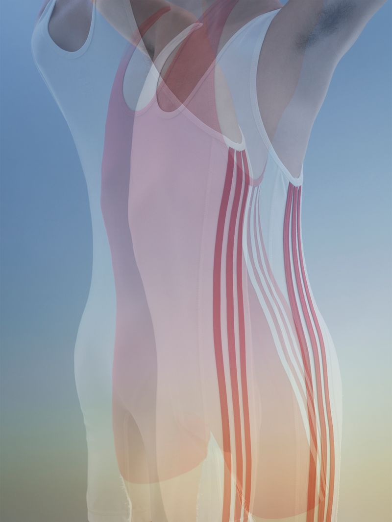 © Joseph Desler Costa - Wrestler White Singlets Red, Joseph Desler Costa