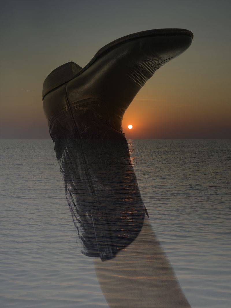© Joseph Desler Costa - Upside Down Cowboy Sunset Seaside, Joseph Desler Costa
