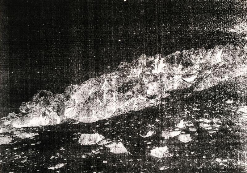 © Camila Rodrigo - Landscape II: Black and white photocopy.