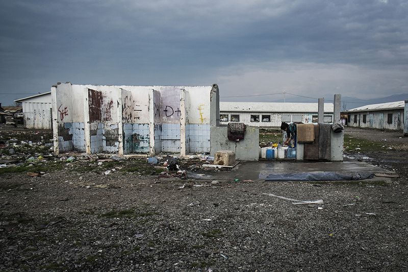 © Gianmarco Maraviglia - Camp Konic, Podgorica, Montenegro. Toilet of the camp.