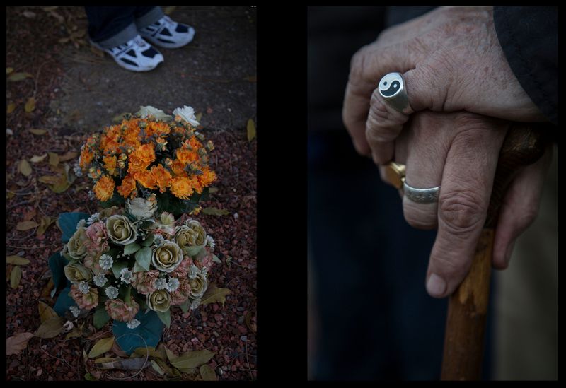 © Thomas Freteur - Un monument funéraire coute entre 250 Euros et ... "Chacun met ses moyens où il le souhaite" me dit un visiteur régulier