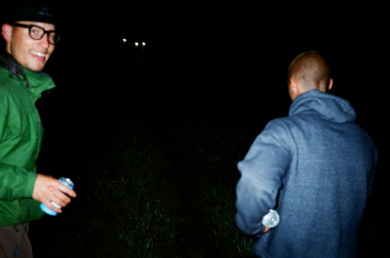 © Aidan Clark - The pilgrimage back to the mess tent after getting more beers.