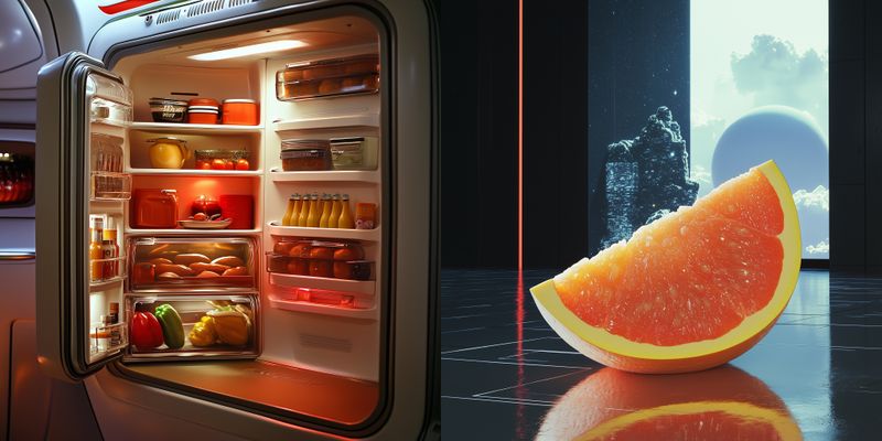© iamhay - inside of the movie Star Trek's refrigerator, 72.25 x 145 cm, Archival Pigment Print, Diasec Acrylic Frame.