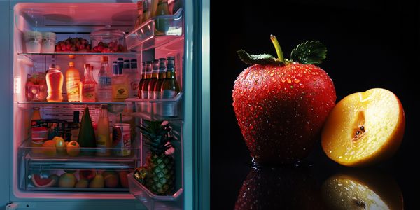© iamhay - inside of the movie Pulp Fiction's refrigerator, 72.25 x 145 cm, Archival Pigment Print, Diasec Acrylic Frame.
