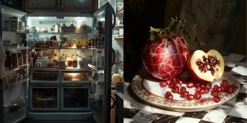 © iamhay - inside of the movie The Queen's Gambit's refrigerator, 72.25 x 145 cm, Archival Pigment Print, Diasec Acrylic Frame.