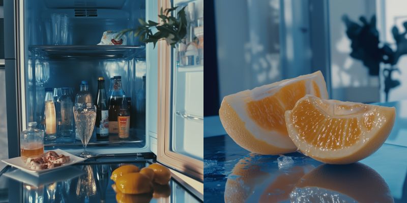 © iamhay - inside of the movie Blue Is the Warmest Color's refrigerator, 72.25 x 145 cm, Archival Pigment Print, Diasec Acrylic Frame.
