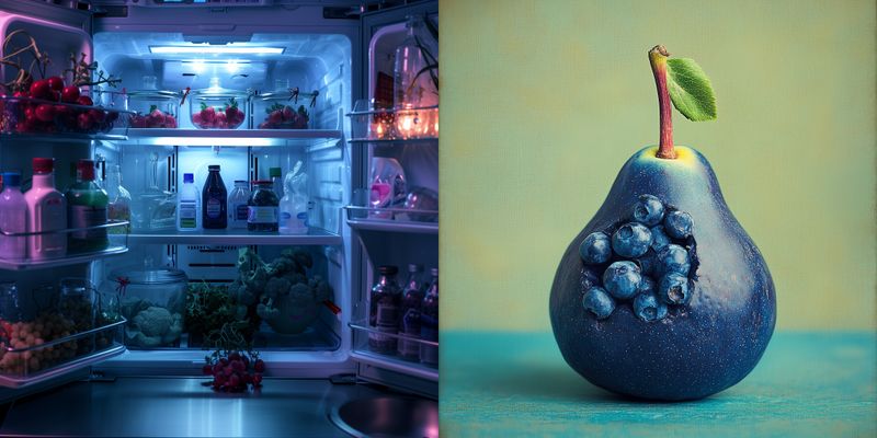 © iamhay - inside of the movie Mood Indigo's refrigerator, 72.25 x 145 cm, Archival Pigment Print, Diasec Acrylic Frame.