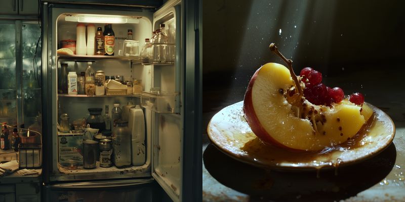 © iamhay - inside of the movie 37°2 le matin's refrigerator, 72.25 x 145 cm, Archival Pigment Print, Diasec Acrylic Frame.