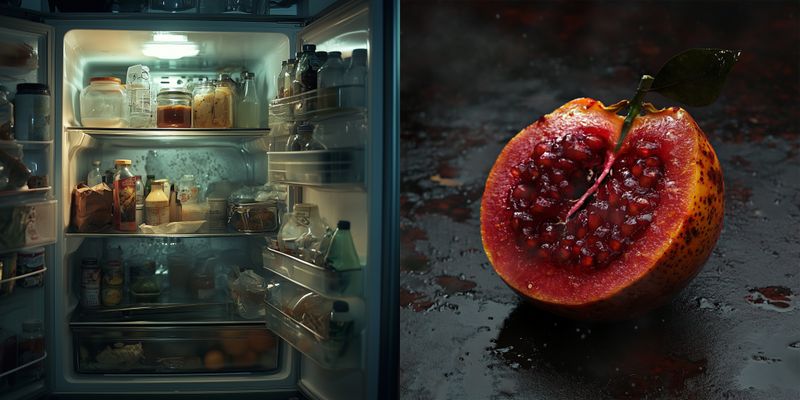© iamhay - inside of the movie Old Boy's refrigerator, 72.25 x 145 cm, Archival Pigment Print, Diasec Acrylic Frame.