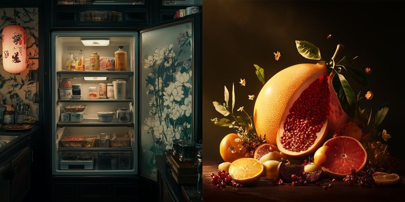 © iamhay - inside of the movie The Handmaiden's refrigerator (II), 72.25 x 145 cm, Archival Pigment Print, Diasec Acrylic Frame.