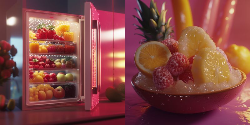 © iamhay - inside of the movie Memories of Matsuko's refrigerator, 72.25 x 145 cm, Archival Pigment Print, Diasec Acrylic Frame.