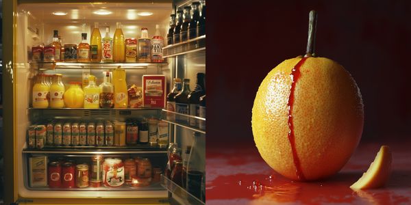 © iamhay - inside of the movie Kill Bill's refrigerator, 72.25 x 145 cm, Archival Pigment Print, Diasec Acrylic Frame.