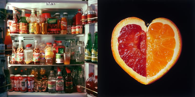 © iamhay - inside of the movie Punch Drunk Love's refrigerator, 72.25 x 145 cm, Archival Pigment Print, Diasec Acrylic Frame.