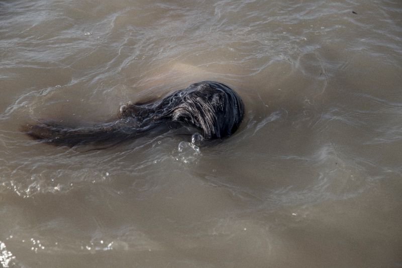 © Fabiola Ferrero - A self portrait inside the beach where I grew up, Machurucuto, now with no visitors. Picture taken in August 2019.