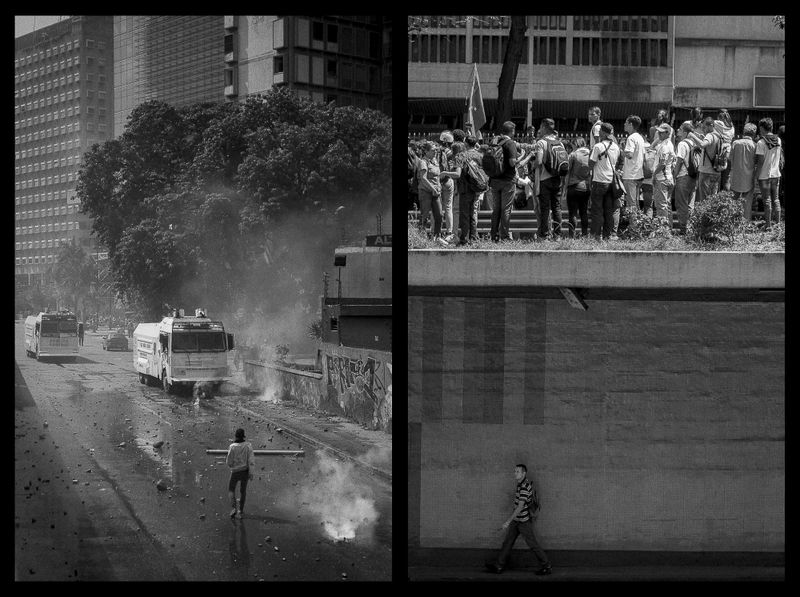 © Fabiola Ferrero - Scenes from opposition demonstrations in Caracas.