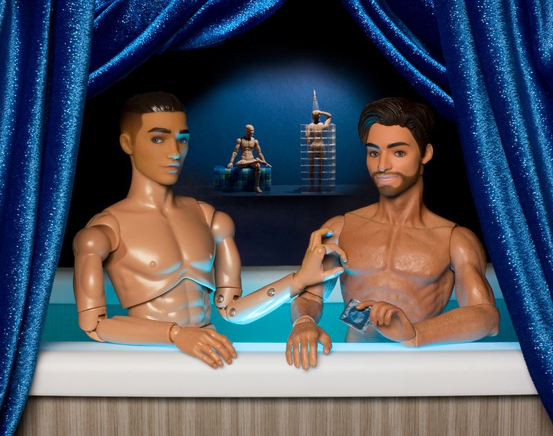 © Grace Weston - Blue Hour at the Bathhouse (homage to Gabrielle D'estrees and her Sisiter)