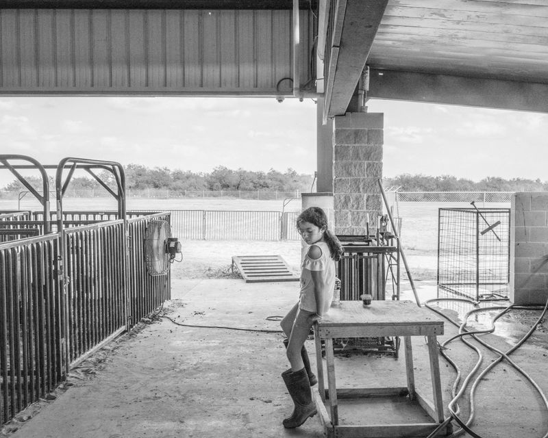© Francesco Anselmi - Leilani, 9yrs old, in the barns ran by her mother. La Joya, Texas. October 2019.